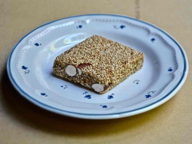 Traditional melekouni sweet from Rhodes